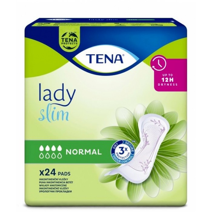 Тонкие урологические прокладки Tena Lady Slim Normal, 4 капли, 24 шт. - 